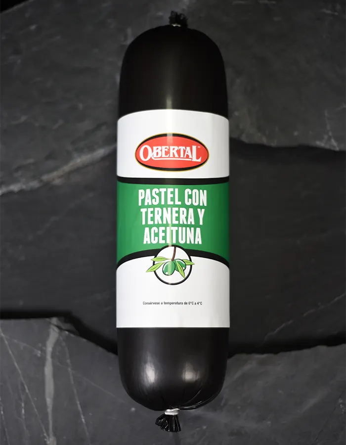 Pastel con ternera y aceituna